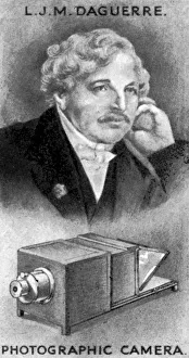 Daguerre Prints: Louis-Jacques-Mande Daguerre, French artist and chemist, (c1924)