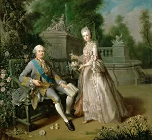 Charpentier Gallery: Louis Jean Marie de Bourbon (1725-1793) with his daughter Louise Marie Adelaide de Bourbon