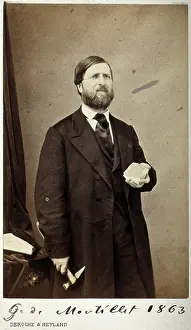 Archaeologist Prints: Louis Laurent Gabriel de Mortillet, 1863. Creator: Deroghe & Heyland
