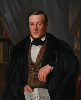 Ludwig Prints: Louis (Ludwig) de Wette, physician of Basel, 1843. Creator: Amalia Jersing
