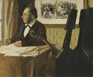 Degas Gallery: Louis-Marie Pilet, Cellist in the Orchestra of the Paris Opera, 1868-1869