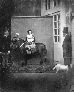 Louis Napoleon, Prince Imperial, on a pony, c1860-1863