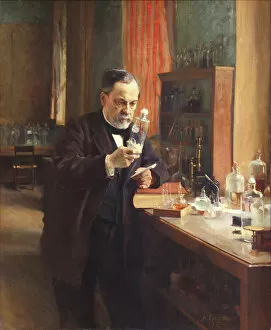 Scientist Gallery: Louis Pasteur. Artist: Edelfelt, Albert Gustaf Aristides (1854-1905)