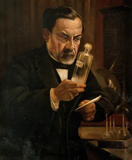 Louis Pasteur, proponent of the germ theory of disease. Creator: Edelfelt, Albert, 1854-1905 (After). Louis Pasteur, proponent of the germ theory of disease. Creator: Edelfelt, Albert, 1854-1905 (After)