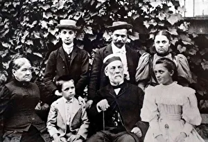 Dole Prints: Louis Pasteurs Family, c. 1890