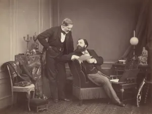 Louis Robert and Olympe Aguado, ca. 1860. Creator: Olympe Aguado