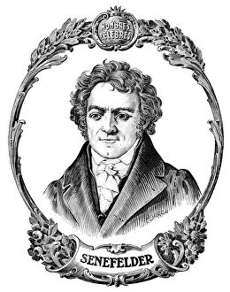Louis Senefelder (1771-1834), inventor of lithography, born in Prague