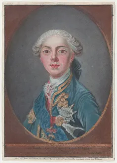 Bonnet Louis Marin Gallery: Louis-Stanislas-Xavier de France, Comte de Provence, 1771. Creator: Louis Marin Bonnet