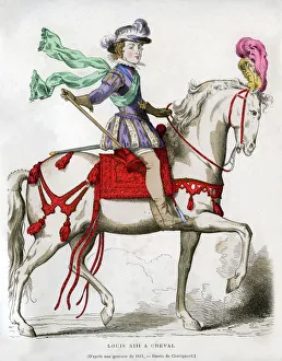 Louis Xiii Prints: Louis XIII, King of France, 1615 (1882-1884). Artist: Chevignard