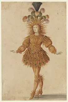 Mixed Media Prints: Louis XIV as Apollo in the ballet Ballet de la Nuit