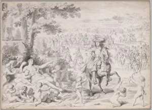 Louis XIV Captured by Venus, early 1670s. Creator: Charles Le Brun (French, 1619-1690)