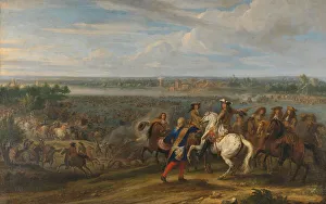 Francois Van Der Meulen Prints: Louis XIV Crossing into the Netherlands at Lobith