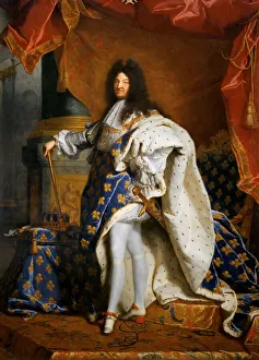 Louis XIV, King of France (1638-1715), 1701. Creator: Rigaud Louis XIV, King of France (1638-1715), 1701. Creator: Rigaud