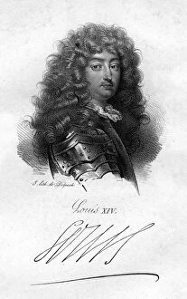 Louis XIV, King of France, (19th century).Artist: King Louis XIV of France
