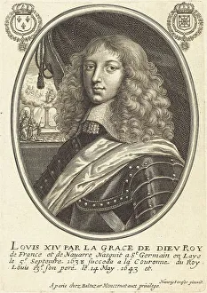Louis XIV, King of France. Creator: Balthasar Moncornet