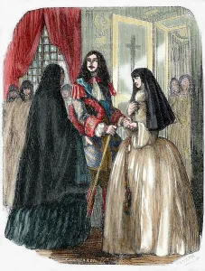 Louis XIV and his mistress Louise de La Valliere, 19th century. Creator: Unknown