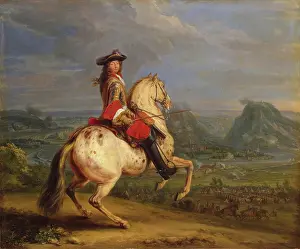 Francois Van Der Meulen Prints: Louis XIV at the Taking of Besancon, 1674. Creator: Adam Frans van der Meulen