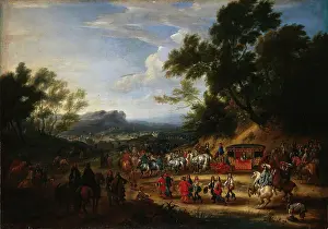 Travelling Prints: Louis XIV Travelling, 1664. Creator: Adam Frans van der Meulen