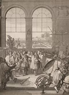King Louis Xiv Of France Gallery: Louis XIV Visiting the Royal Academy of Sciences, 1671. Creator