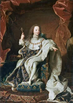 Hyacinthe Rigaud Gallery: Louis XV at the Age of Five, c1715. Artist: Hyacinthe Rigaud