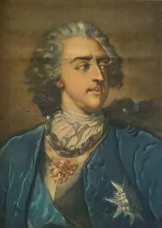 William Heinemann Ltd Collection: Louis XV, King of France, 1739, (1913). Artist: Jacob Christoph Le Blon