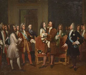 Louis XV Visiting Peter I the Great at the Hotel de Lesdiguieres, 10th May 1717, First half of the 1