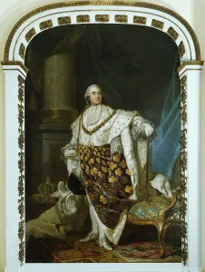 Bourbon Louis De Prints: Louis XVI in coronation costume, c1777. Creator: Joseph Siffred Duplessis
