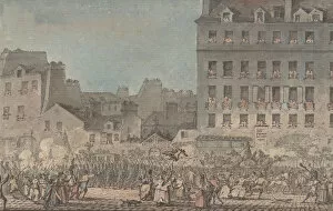 Bourbon Louis De Gallery: Louis XVI Entering Paris, October 6, 1789, 1789. Creator: Jacques Francois Joseph Swebach