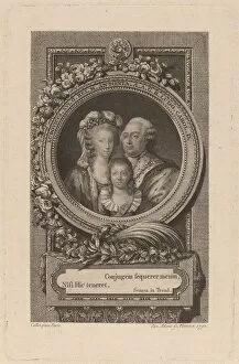 De Bourbon Louis Xvi Of France King Of France Gallery: Louis XVI, Marie-Antoinette, and Louis-Charles, 1793. Creator: Jacob Adam