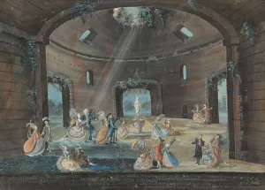 World History Prints: Louis XVI and Marie-Antoinette in the Temple of Venus at the Château de Presles