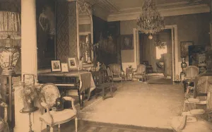 Legation Prints: Louis XVI Room at the Cuban Embassy in Brussels, Belgium, 1927. Creator: Unknown