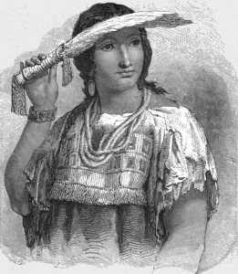 Huipil Prints: Louisa, the half-caste; In Pawn in an Indian Village, 1875. Creator: Unknown