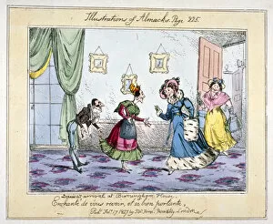 Assembly Rooms Collection: Louisas arrival at Birmingham House, 1827. Artist: SW Fores
