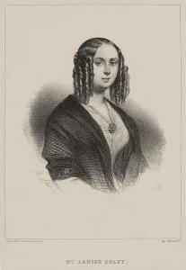 Marie Alexandre Menut 1812 1883 Prints: Louise Colet, 1843. Creator: Alophe, Marie-Alexandre Menut (1812-1883)