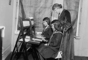 Studying Prints: Louise Homer, between c1915 and c1920. Creator: Bain News Service