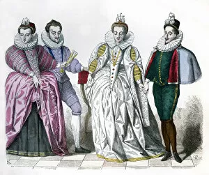Images Dated 21st September 2009: Louise of Lorraine, Duke of Guise, Marguerite de Vaudemont and Anne de Joyeuse, 1581 (1882-1884)