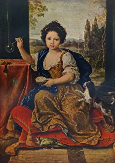 Louise Marie Anne de Bourbon, (1674-1681), illegitimate daughter of Louis XIV, c1680, (1911). Artist: Pierre Mignard Louise Marie Anne de Bourbon, (1674-1681), illegitimate daughter of Louis XIV, c1680, (1911). Artist: Pierre Mignard