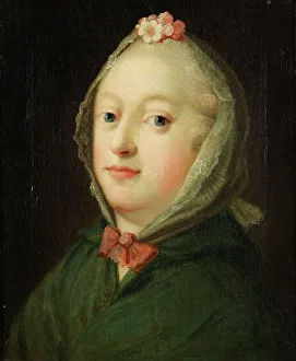 Louise Princess Prints: Louise, Queen of Denmark, mid 1740s. Creator: Carl Gustaf Pilo