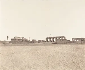 Louksor (Thebes), Vue Generale des Ruines, 1851-52, printed 1853-54