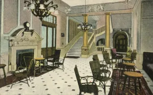 The Lounge, Abercorn Rooms, Liverpool Street Hotel, c1907. Creator: Unknown The Lounge, Abercorn Rooms, Liverpool Street Hotel, c1907. Creator: Unknown