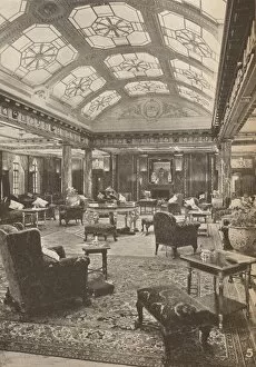Cruise Liner Gallery: The Lounge, c1930, (1935)