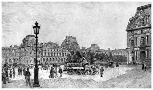 Images Dated 22nd September 2007: The Louvre, c1850-1880 (1924). Artist: Adolphe Theodore Jules Martial Potemont