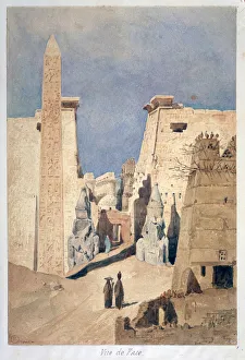 Louxor, from the front, 19th century. Artist: FH Naudin