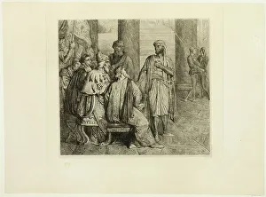 She Lov'd Me for the Dangers, plate three from Othello, 1844. Creator: Theodore Chasseriau