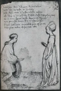 Antonio Di Puccio Pisano Gallery: A Love Duet, (c15th century), 1925. Artist: Pisanello