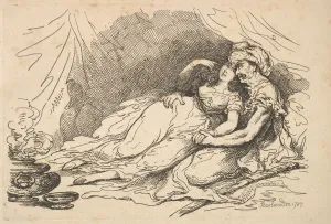 Head Dress Collection: Love in the East, 1787. Creator: Thomas Rowlandson