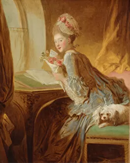 Love Letter Collection: The Love Letter, early 1770s. Creator: Jean-Honore Fragonard