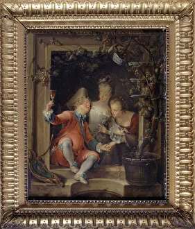 Love in love, between 1695 and 1778. Creator: Franois Eisen