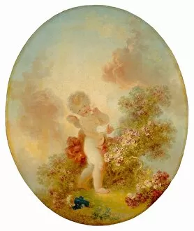 Bushes Gallery: Love the Sentinel, c. 1773 / 1776. Creator: Jean-Honore Fragonard