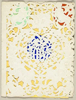 Embossed Prints: Love (Valentine), 1855-60. Creator: Unknown